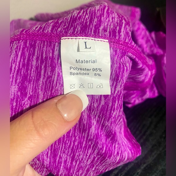 Aeuui Womens Workout Tops Racerback Tank Tops Mesh Yoga Shirts Size L - Picture 8 of 9